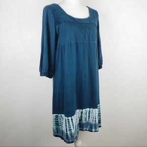 PrAna Teal Velvet Tie Die Dress | Large